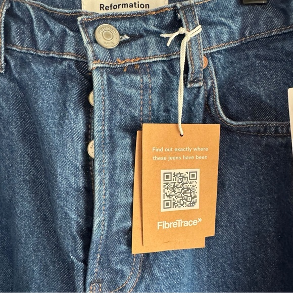 Reformation Indigo Straight Leg Jeans - Picture 6 of 9
